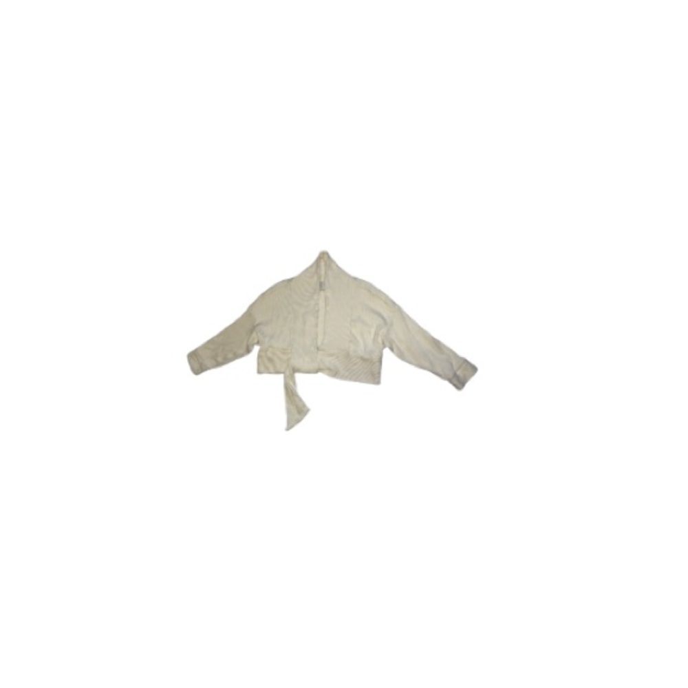 Anthropologie Saturday Sunday Cream Cropped Wrap Cardigan - Women’s Size Small